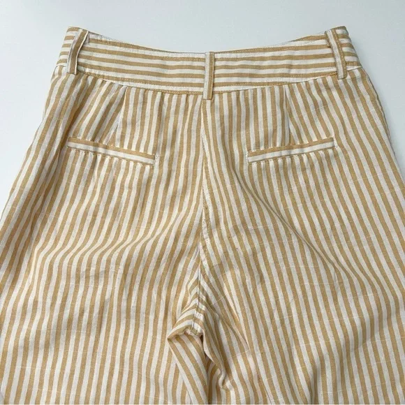Molly Bracken Yellow & White Stripes Wide Leg Pants US XS - Picture 5 of 7